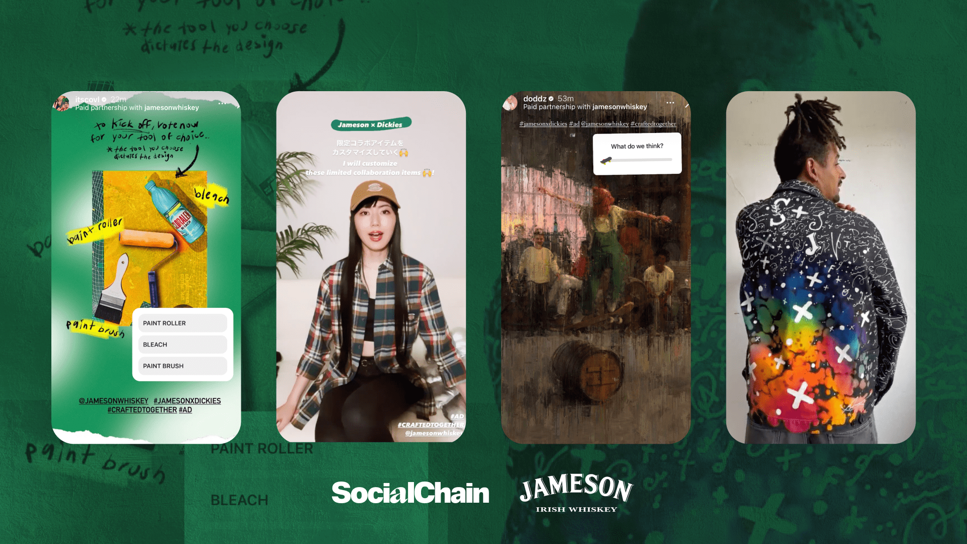 Creating a call to craft on Instagram with Jameson Whiskey